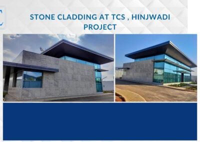 Bholenath Enterprises Stone Cladding at TCS , Hinjwadi Project